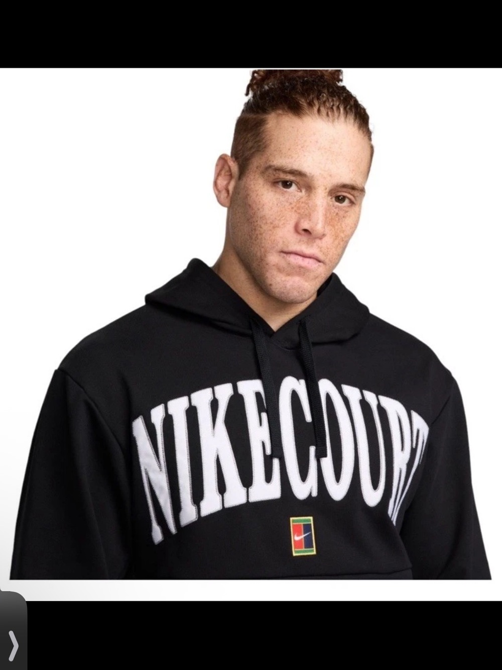 NWT Nike Men’s Black Hoodie Tennis 🎾 NIKE COURT Sz XL $96 - Picture 4 of 9